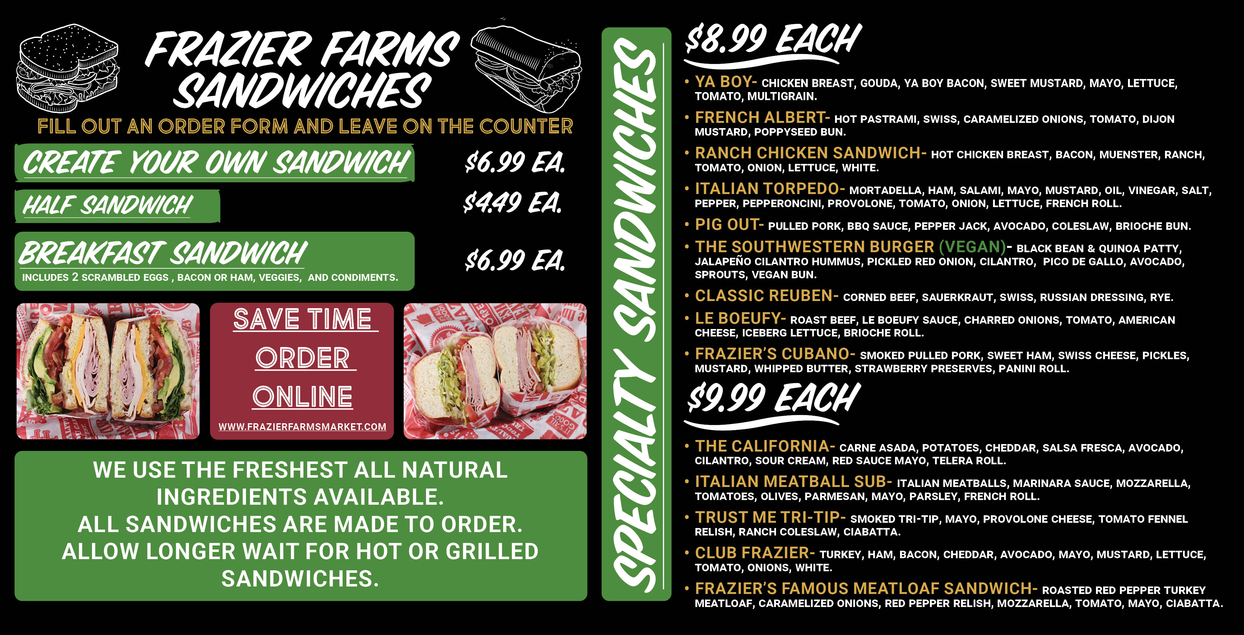 Deli Menu
