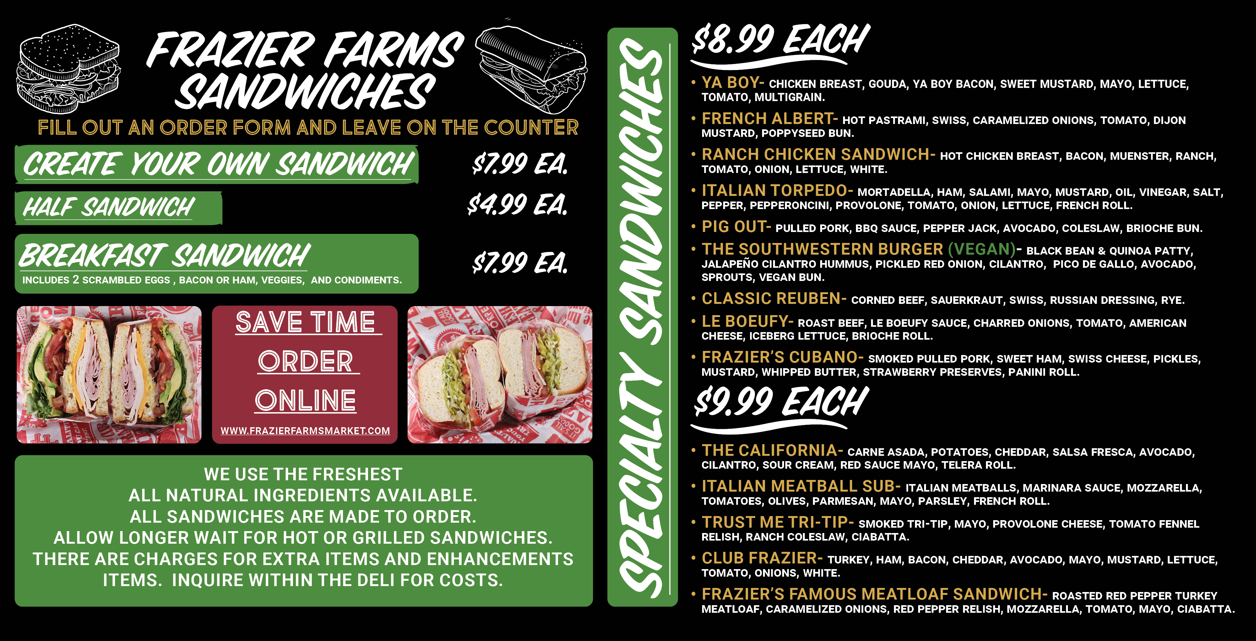 Deli Menu